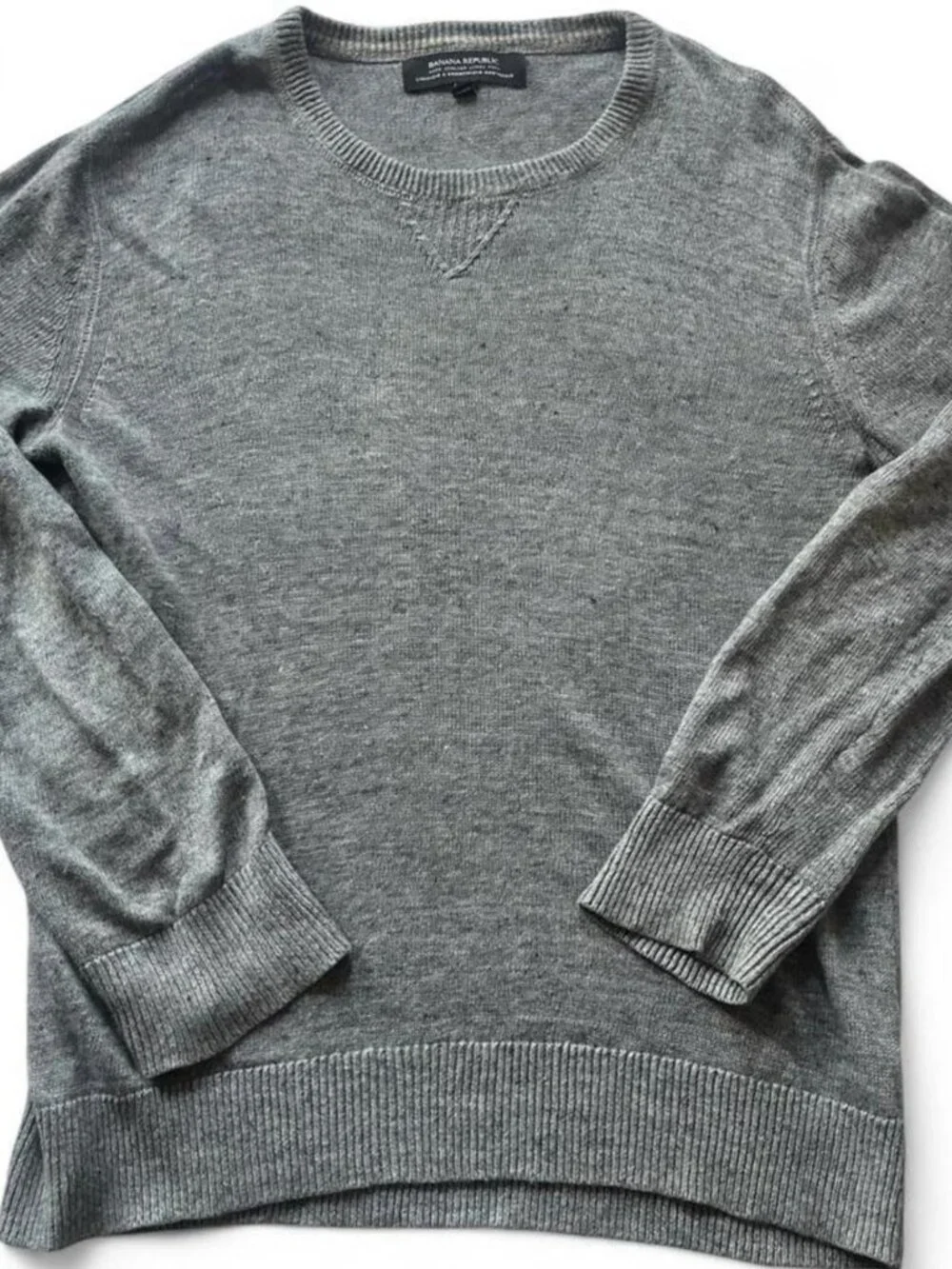 Banana Republic 100% Linen Crew Neck Sweater